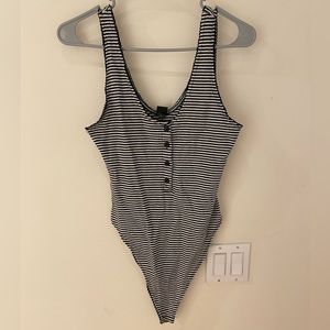 Striped Body Suit